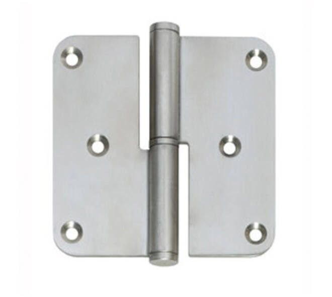 Paumelle DIN rechts afgerond 3,5" (89x89x2,5mm) rvs
