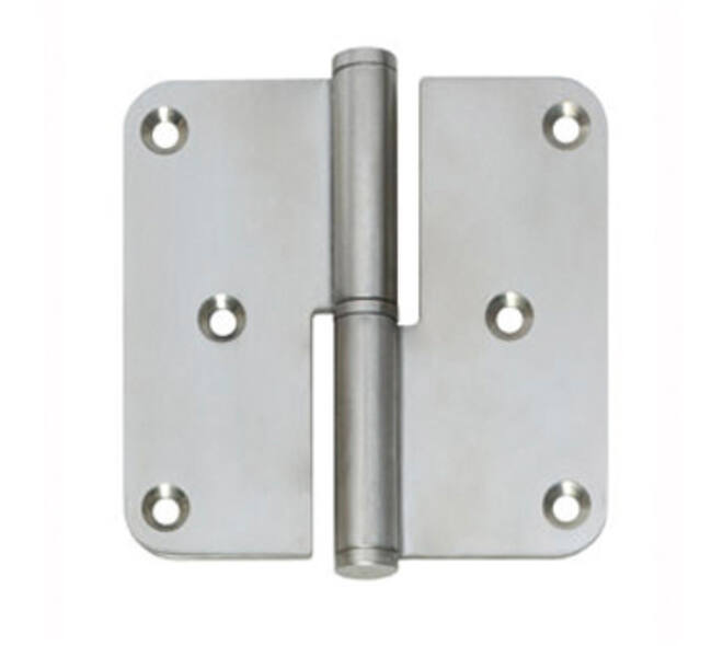 Paumelle DIN links afgerond 3,5" (89x89x2,5mm) rvs