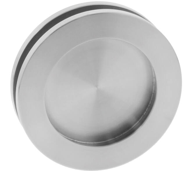 Schuifdeurkom tbv glasdeur ø55/ø79mm rvs