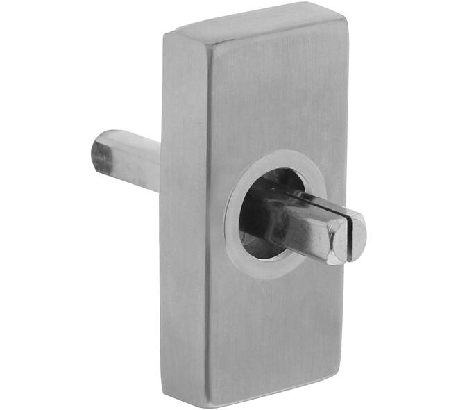 Basisplaat rechthoekig tbv raamkruk hals ø16, insteeklengte stift 7x35mm rvs