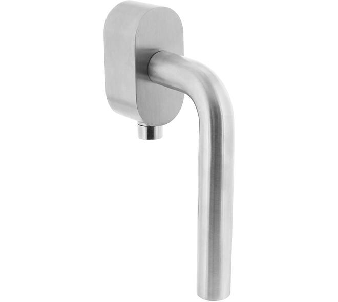 SKG*** afsluitbare raamkruk Recht op ovale behuizing met stift 7x35mm rvs