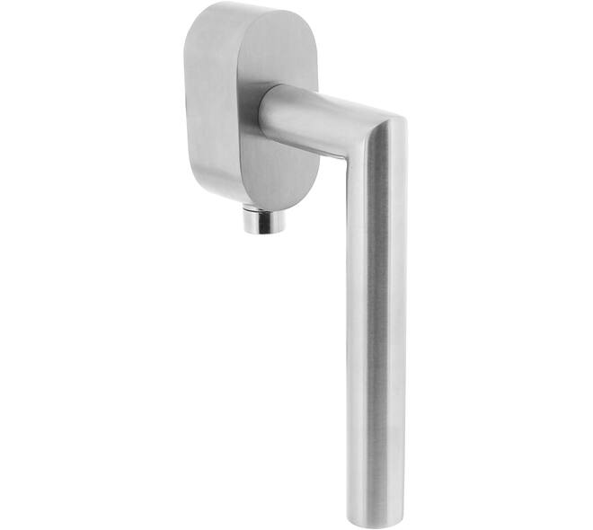 SKG*** afsluitbare raamkruk Hoek 90° op ovale behuizing met stift 7x35mm rvs