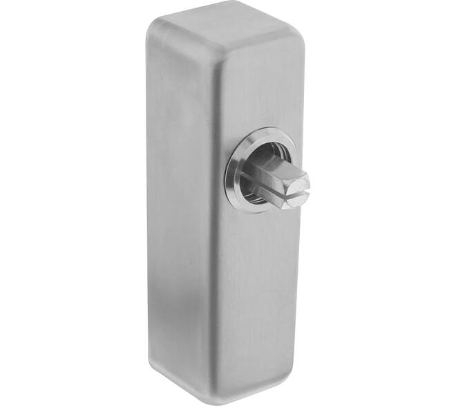 Slotconstructie rechthoekig voor raamkruk hals ø16mm stift 7x32mm rvs