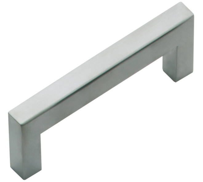 Meubelgreep vierkant 12x12 96mm rvs