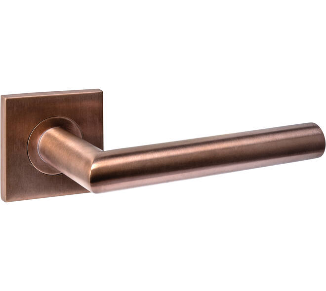 Gatdeel links Q 04 op rozet verdekt 53x53x6mm PVD brons