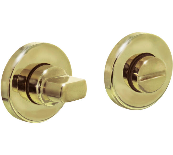 WC-sluiting verdekt ø49x7mm met stift 8x8mm PVD messingkleur