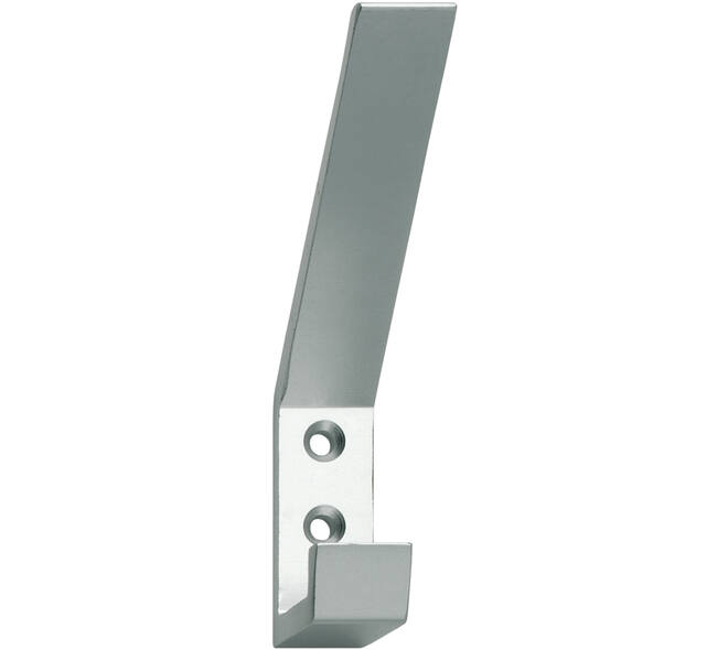 Kapstokhaak met verticale schroefgaten aluminium