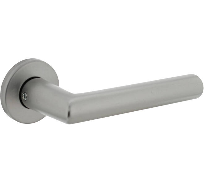 Deurkruk Broome met rozet verdekt ø50x7mm met nokken aluminium F1