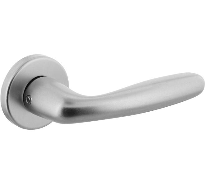 Deurkruk Sigaar met rozet verdekt ø50x7mm met nokken aluminium F1
