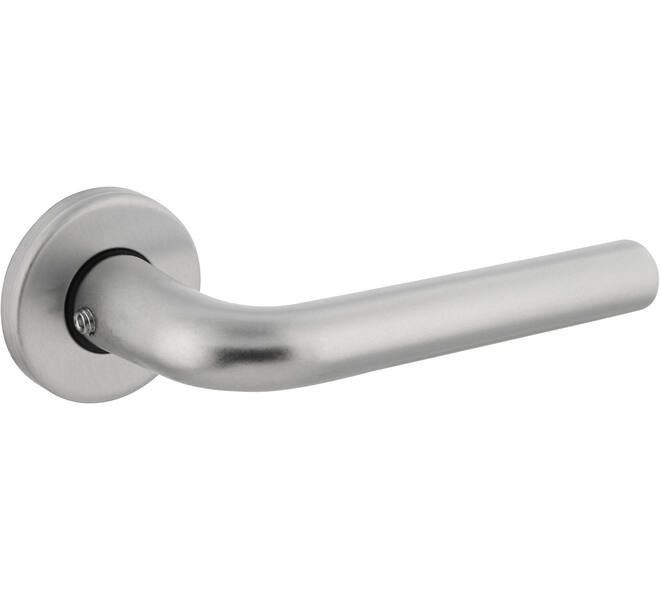 Deurkruk Derby met rozet verdekt ø50x7mm met nokken aluminium F1