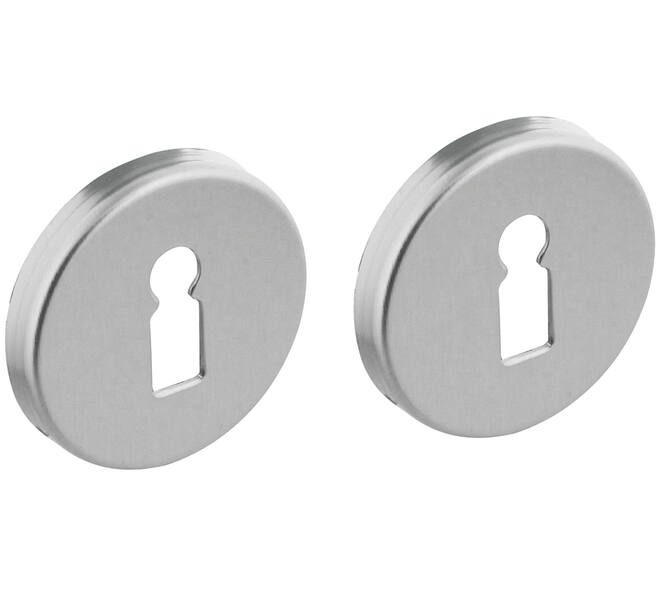 Sleutelrozetten verdekt ø50x7mm met nokken aluminium F1