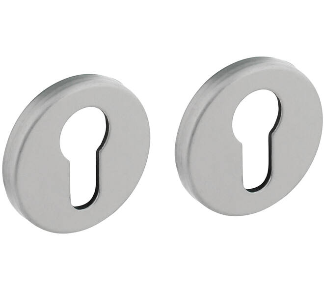 Cilinderrozetten verdekt ø50x7mm met nokken aluminium F1
