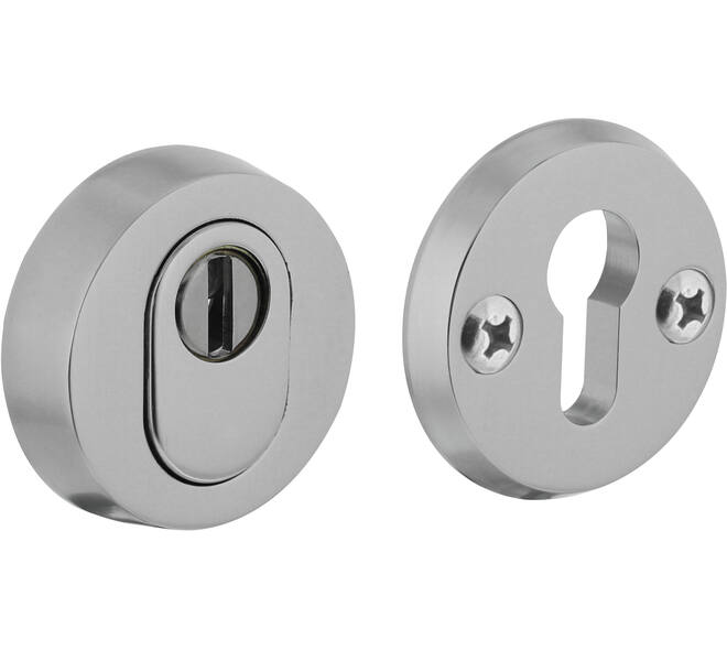SKG3 veiligheidsrozetten rond ø60x15mm profielcilindergat met kerntrekbeveiliging aluminium F1
