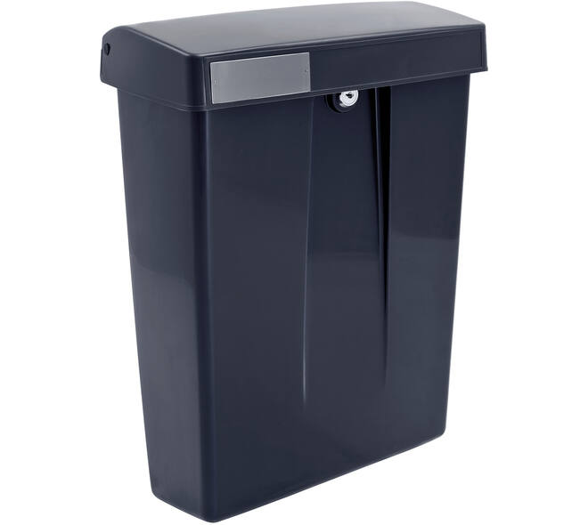 Postkast SUMMUS kunststof met slot (2 sleutels) zwart RAL 9005