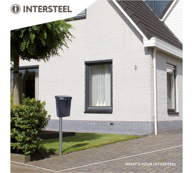 Postkast SUMMUS kunststof met slot (2 sleutels) zwart RAL 9005