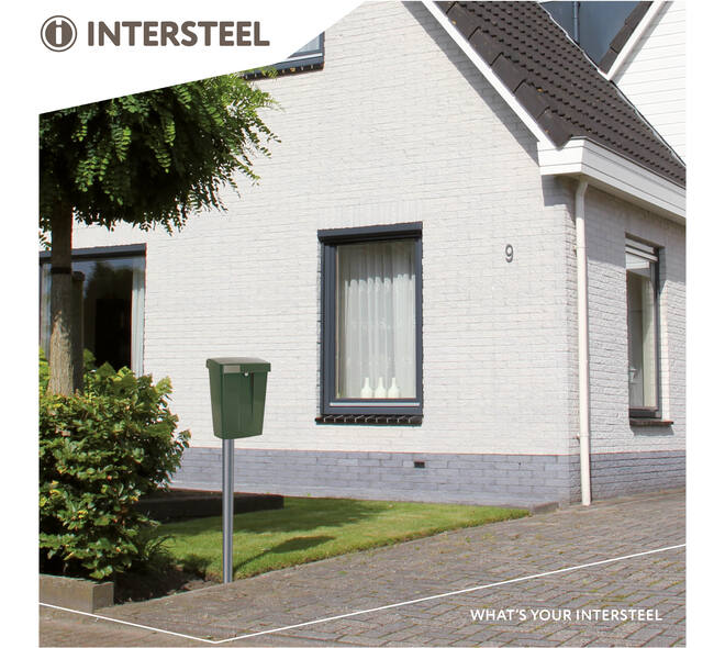Postkast SUMMUS kunststof met slot (2 sleutels) groen RAL 6009