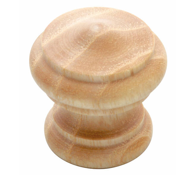 Meubelknop paddenstoel/rand ø25/38mm essenhout