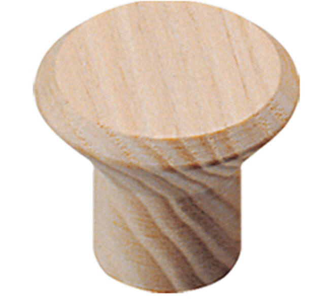 Meubelknop taps ø28mm essenhout