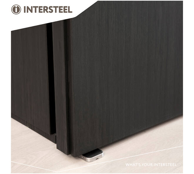 Taatsscharnier 158x47x33mm tbv houten deuren, afdekkappen rvs