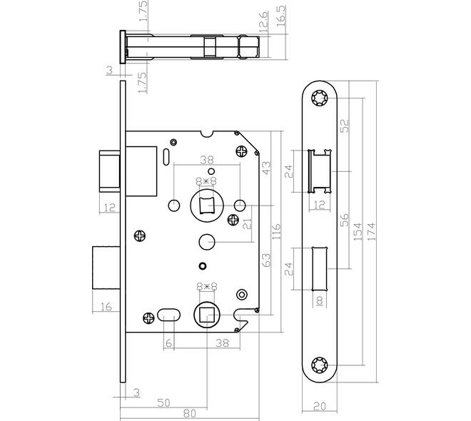 Woningbouw toiletslot