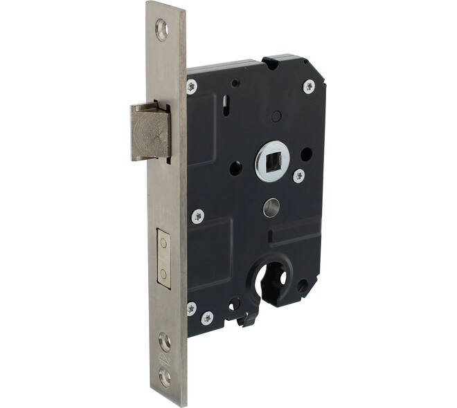 SKG2 veiligheidscilinderslot 55mm, rvs voorplaat rechthoekig 25x174
