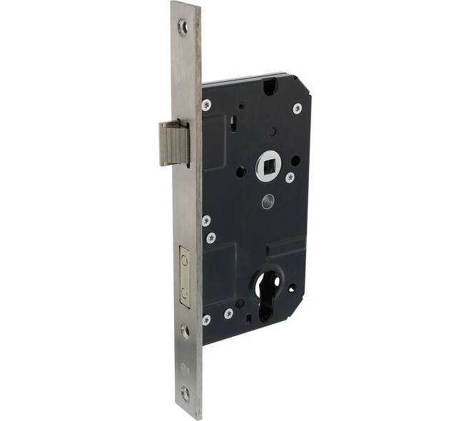 SKG2 veiligheidscilinderslot 72mm, rvs voorplaat rechthoekig 25x238