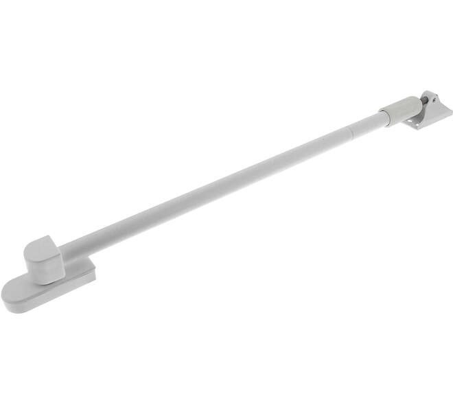 Telescopische uitzetter tbv buitendraaiend raam en deur, extra zwaar 520mm wit
