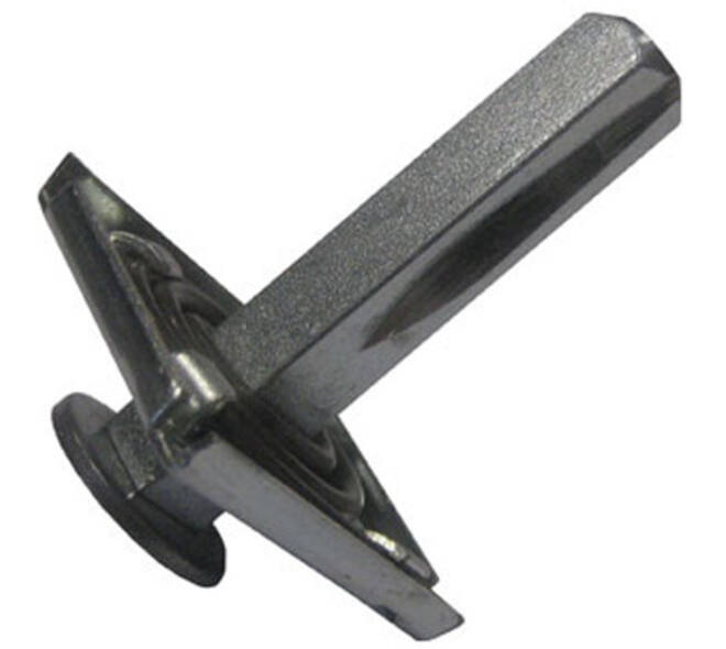 Stift met veerplaatje vierkant