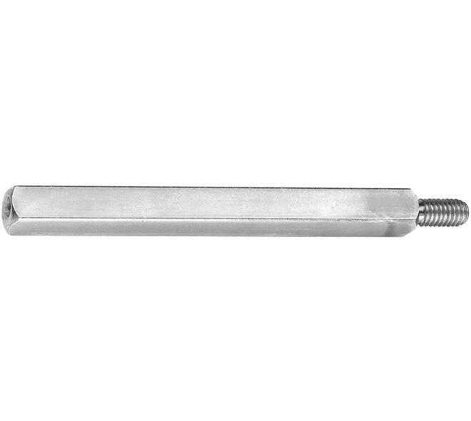 Wisselstift schroefdraad M10/hol 9x90mm