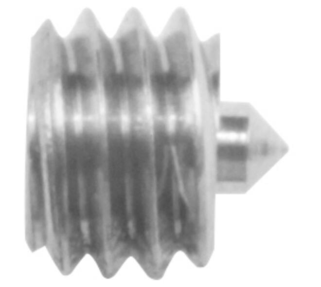 Inbusboutje met punt M6x4mm