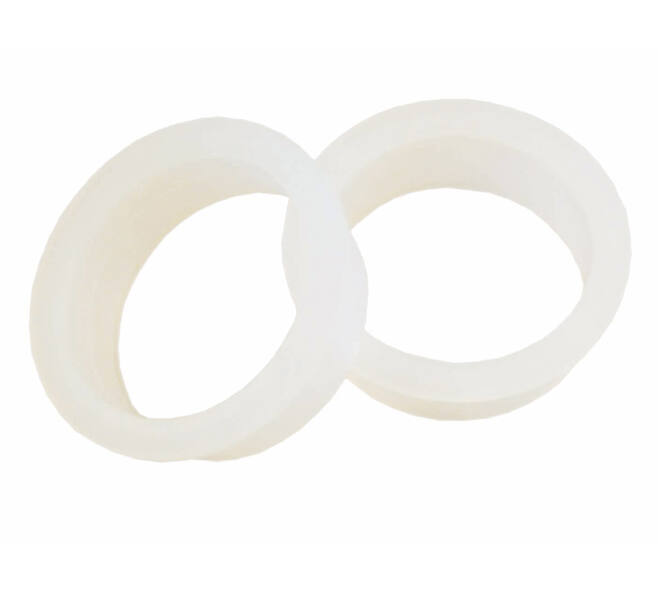 Halsring ø23x1mm reductiemaat ø20mm-18mm nylon wit