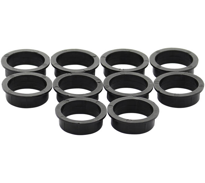Accessoireset E: 10 nylon ringen ø20mm-18mm zwart