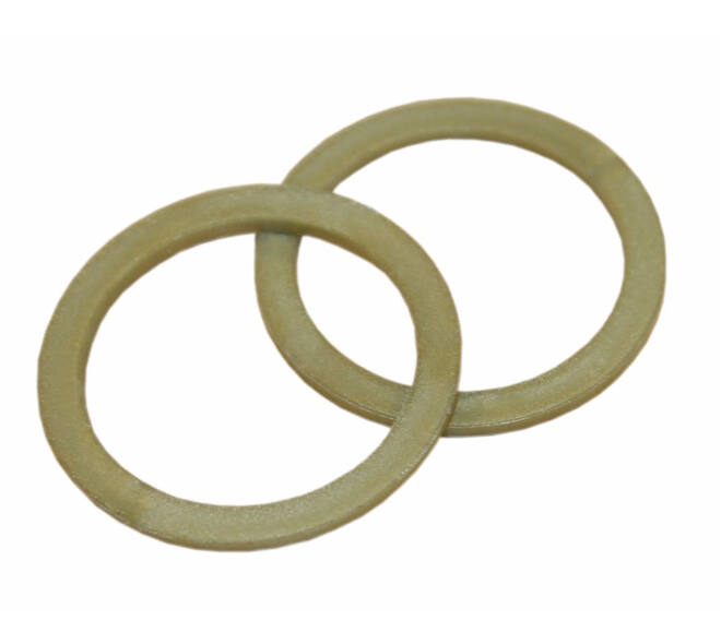 Halsring plat ø22,5x1,3mm binnenmaat ø18mm nylon bruin