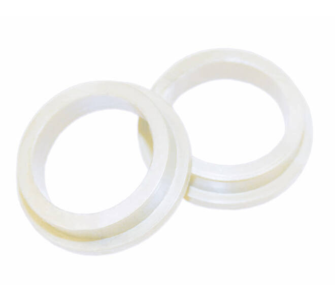 Halsring ø21x1mm reductiemaat ø18mm-16mm nylon wit