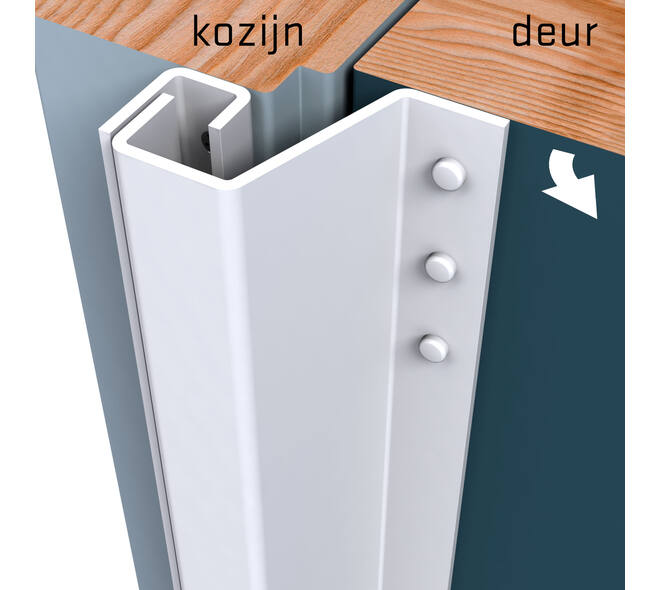 SecuStrip Plus buitendraaiend 7-13mm 2115mm wit