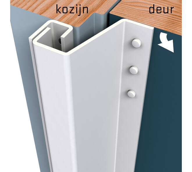 SecuStrip Plus buitendraaiend 14-20mm 2115mm wit