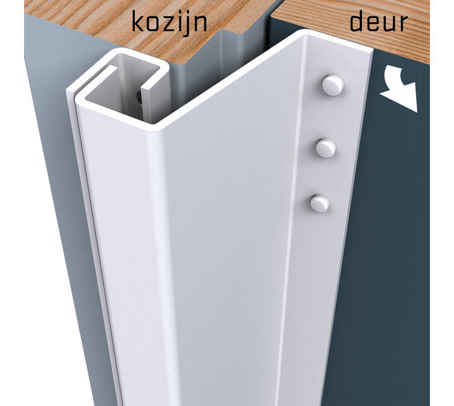 SecuStrip Plus buitendraaiend 21-27mm 2115mm wit