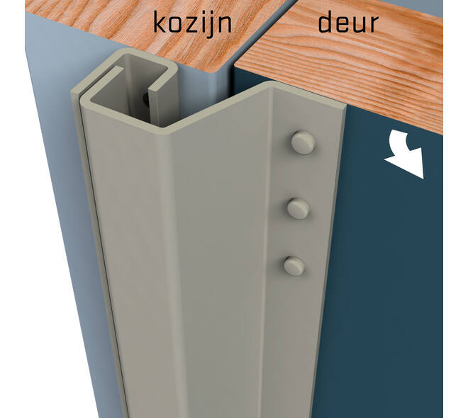 SecuStrip Plus buitendraaiend 0-6mm 2300mm Epoxy primer