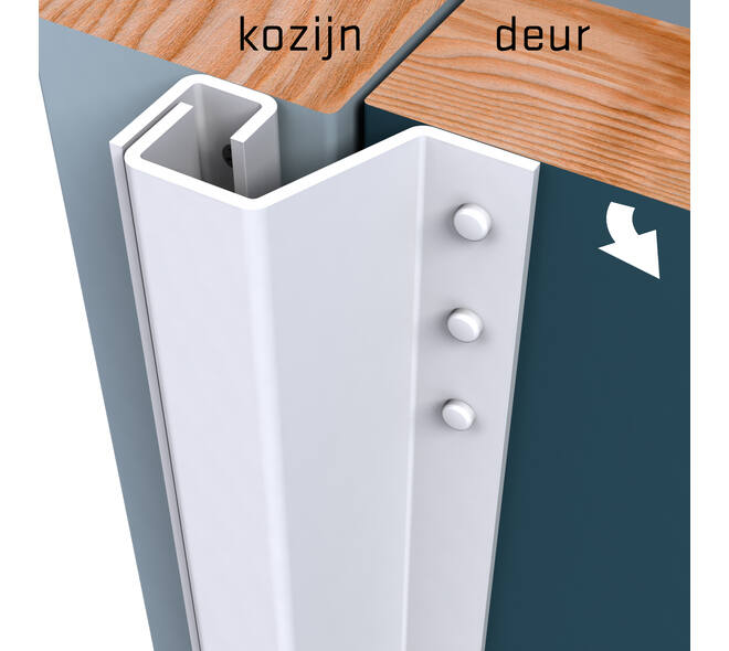 SecuStrip Plus buitendraaiend 0-6mm 2300mm wit