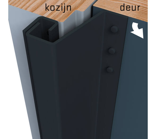 SecuStrip Plus buitendraaiend 21-27mm 2300mm wit
