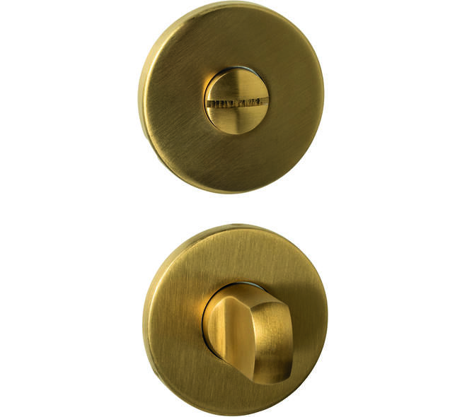 WC-sluiting verdekt ø52x6mm met stift 6-8mm PVD messing mat