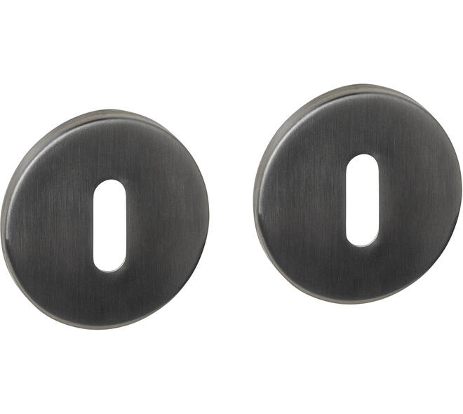 Sleutelrozetten verdekt ø52x6mm PVD antraciet