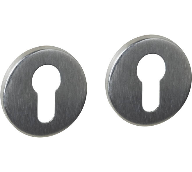 Cilinderrozetten verdekt ø52x6mm rvs