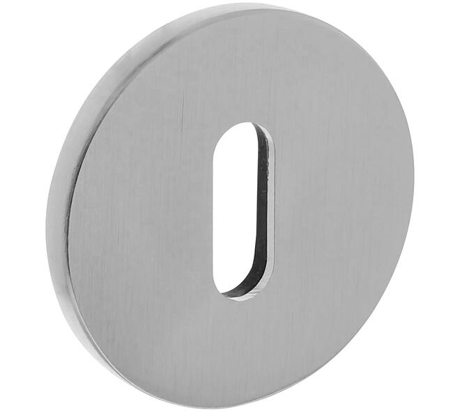 Olivari sleutelrozet rond 51x5mm met nokken en doorgaande bevestiging Chroom mat