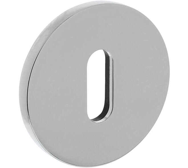 Olivari sleutelrozet rond 51x5mm met nokken en doorgaande bevestiging Chroom