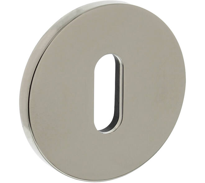 Olivari sleutelrozet rond 51x5mm met nokken en doorgaande bevestiging Nikkel titaan PVD