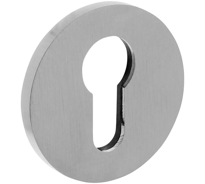 Olivari pc-rozet rond 51x5mm met nokken en doorgaande bevestiging Chroom mat
