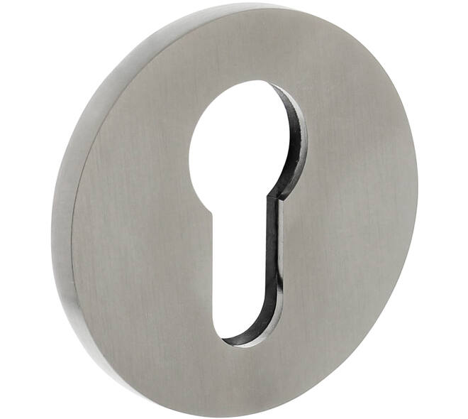 Olivari pc-rozet rond 51x5mm met nokken en doorgaande bevestiging RVS mat titaan PVD