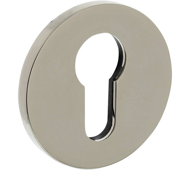 Olivari pc-rozet rond 51x5mm met nokken en doorgaande bevestiging Nikkel titaan PVD