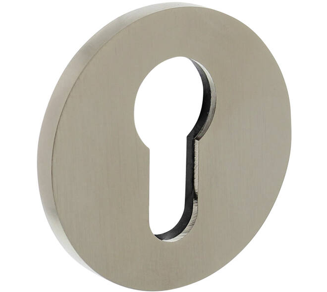 Olivari pc-rozet rond 51x5mm met nokken en doorgaande bevestiging Nikkel mat titaan PVD